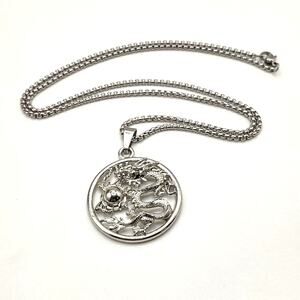 Stainless Eastern Chinese Dragon Necklace Zodiac Birthday Fashion Gift New!!!